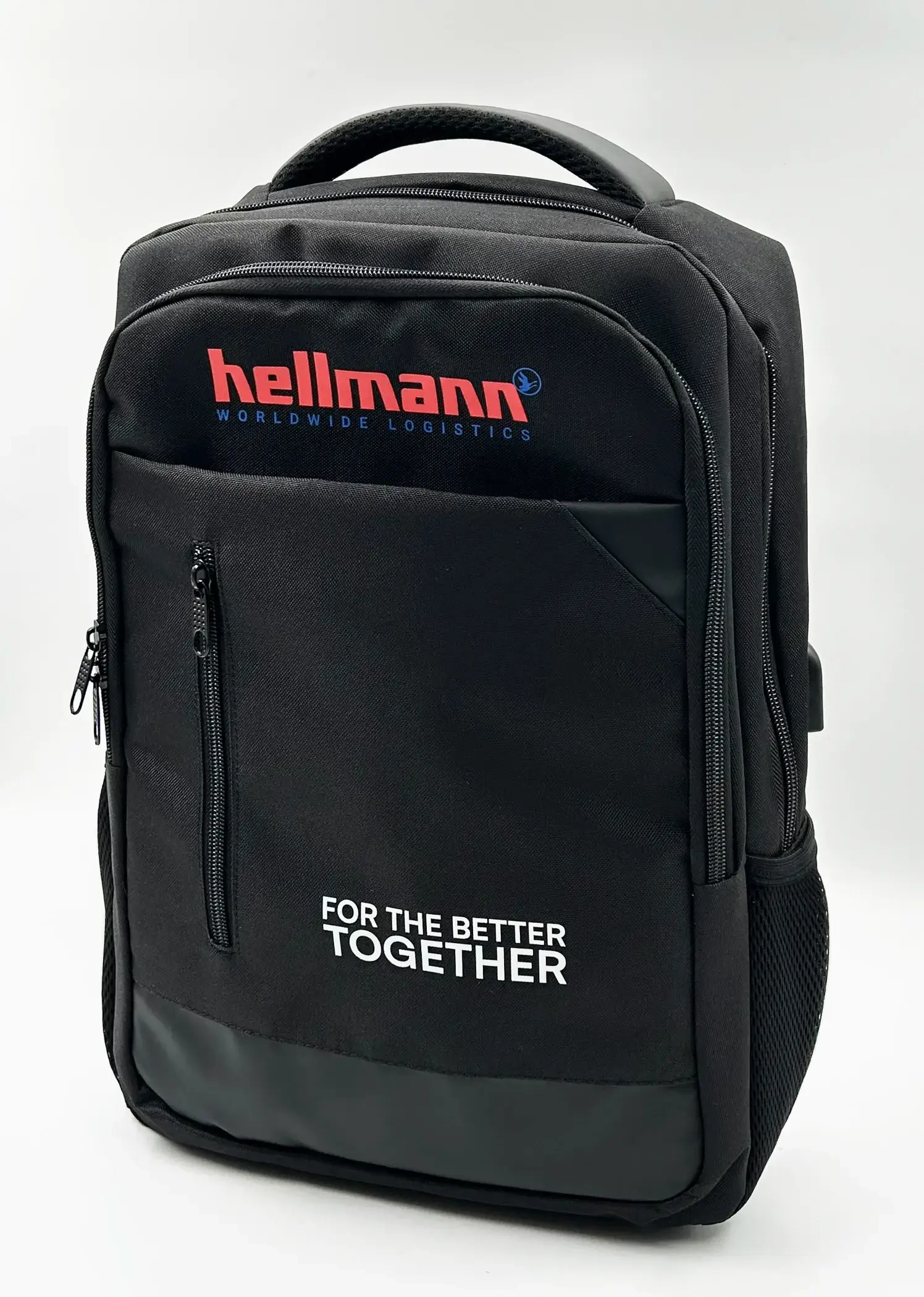 Stoklu Özel Üretim Laptop Bölmeli USB Şarj Girişli Promosyon Sırt Çantası Promozone