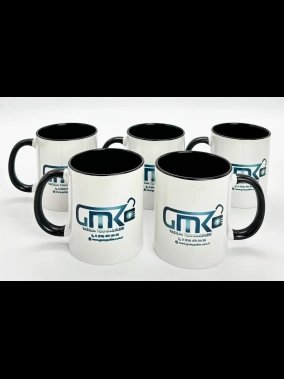 Süblimasyon Porselen Kulpu ve İçi Renkli Kupa - Kutulu