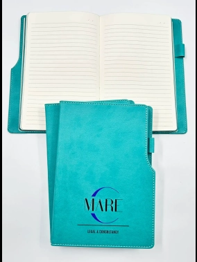 14,5 x 21 cm Termo Deri PU Sert Kapaklı Tarihsiz Defter, 224 Sayfa, 80 gr Ivory Krem Çizgili İç Kağıt, Kenar Boyalı, Kalem Tutuculu