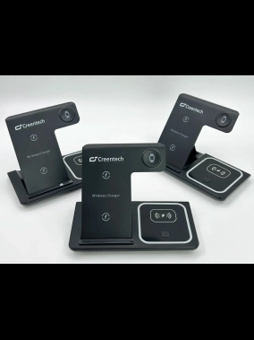 Apple Watch, Bluetooth Kulaklık ve Telefon Uyumlu 3’ü 1 Arada Kablosuz Şarj Standı