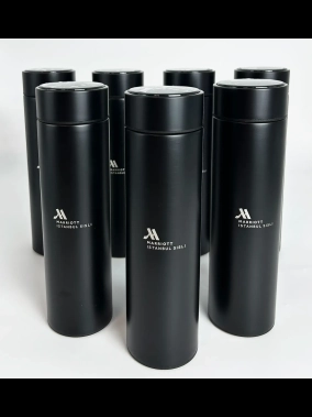 450 ML Isı Derecesi Gösteren Dijital Göstergeli Çelik Termos