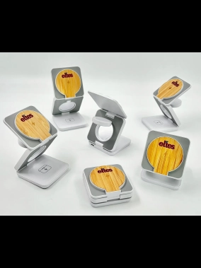 3’ü 1 Arada Katlanabilir Kablosuz Şarj Cihazı (MagSafe, 15W Hızlı Şarj, Telefon Standlı)