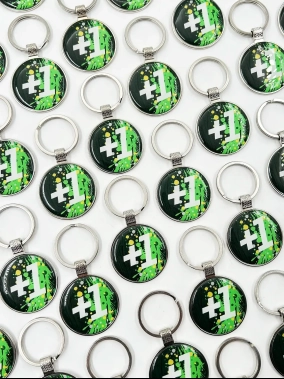 Yuvarlak Domeks Anahtarlık