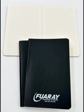 9 x 14 cm Yumuşak Kapaklı Terzi Dikişli İnce Cep Boy Defter 64 Sayfa 70 gr Ivory Krem İç Kağıt Çizgili