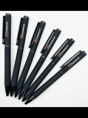 Çevirmeli Rubber Gövde Metal Tükenmez Kalem