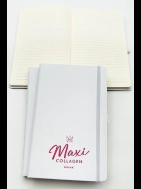 13 x 21 cm Termo PU Sert Kapaklı Tarihsiz Defter, 224 Sayfa, 70 gr Ivory Krem Çizgili İç Kağıt, Esnek Kapak Lastikli, Kalem Tutuculu