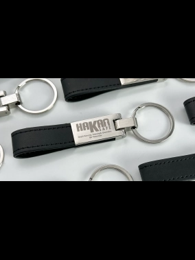Tek Taraflı Suni Deri Metal Anahtarlık