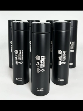 450 ML Isı Derecesi Gösteren Dijital Göstergeli Çelik Termos