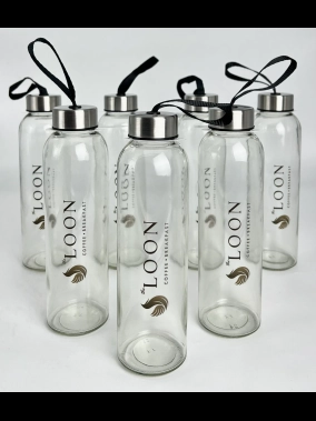 500 ml Cam Matara Şu Şişesi Kılıfsız