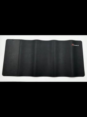 Wireless Şarj Özellikli Geniş Mouse Pad (PU & Rubber, 5W)