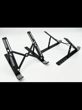 Katlanabilir Alüminyum Laptop ve Tablet Standı (Ayarlanabilir, Kaymaz Pedli)