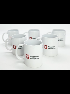 Porselen Süblimasyon Klasik Silindir Promosyon Kupa Bardak - Kutulu