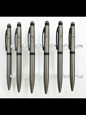 Dokunmatik Özellikli Siyah Metal Tükenmez Kalem