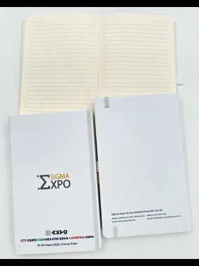 13 x 21 cm Termo PU Sert Kapaklı Tarihsiz Defter, 224 Sayfa, 70 gr Ivory Krem Çizgili İç Kağıt, Esnek Kapak Lastikli, Kalem Tutuculu