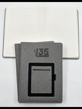 15 x 21 cm Termo PU Sert Kapaklı Tarihsiz Defter, 224 Sayfa, 70 gr Ivory Krem Çizgili İç Kağıt, Kart ve Telefon Bölmeli, Kalem Tutuculu