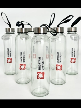 500 ml Cam Matara Şu Şişesi Kılıfsız