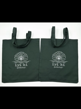 190gr Gabardin Pamuklu Renkli Kumaş Bez Çanta (35x40 cm) – 70 cm Askılı