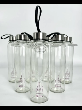 500 ml Cam Matara Şu Şişesi Kılıfsız