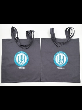 190gr Gabardin Pamuklu Renkli Kumaş Bez Çanta (35x40 cm) – 70 cm Askılı