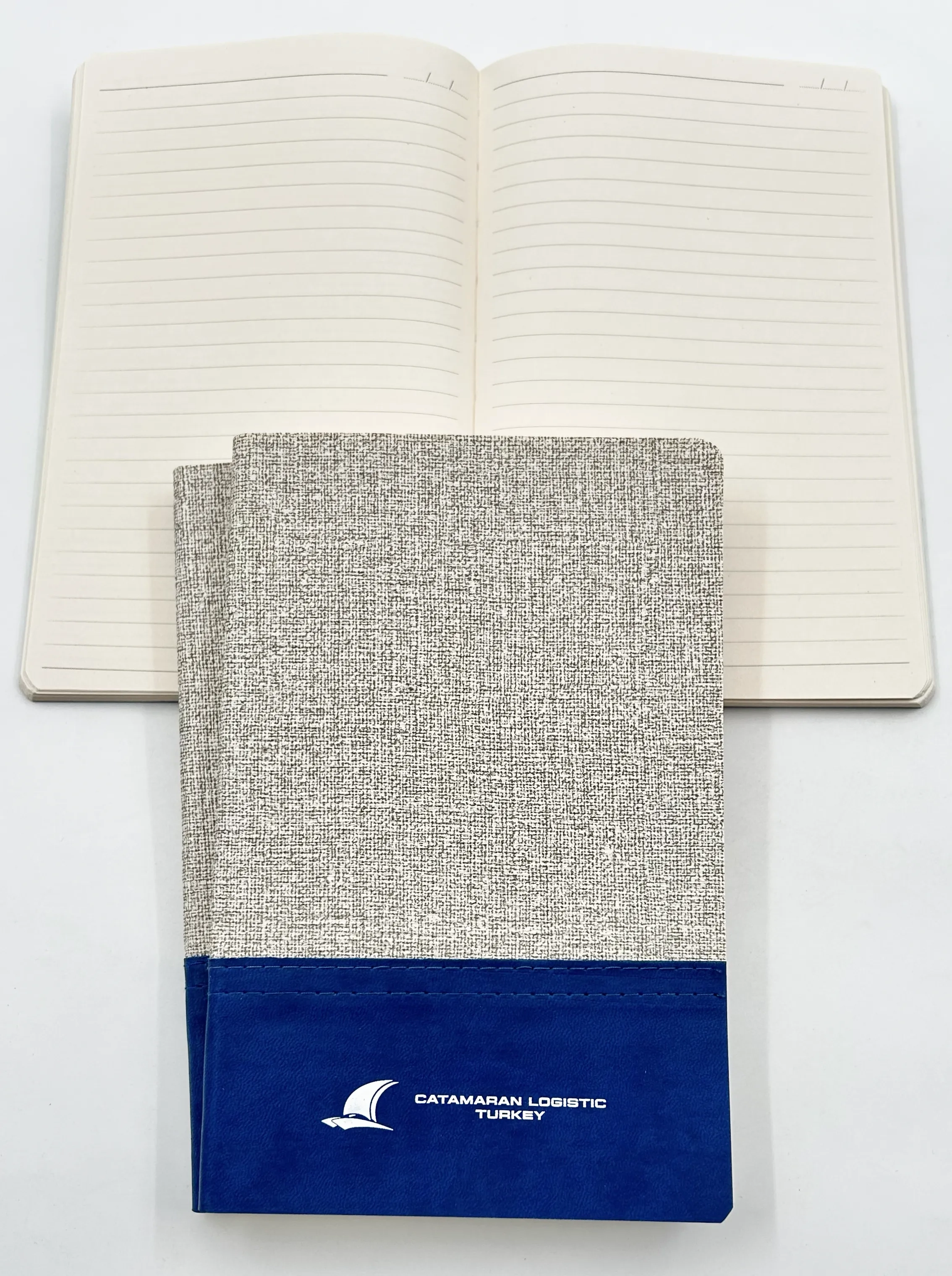 12,5 x 20 cm Termo PU Yumuşak Kapaklı Tarihsiz Defter, 160 Sayfa, 60 gr Holmen Krem Çizgili İç Kağıt Promozone