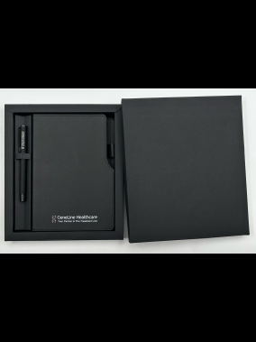 Termo Deri Defter & Metal Roller Kalem Kutulu Hediye Seti