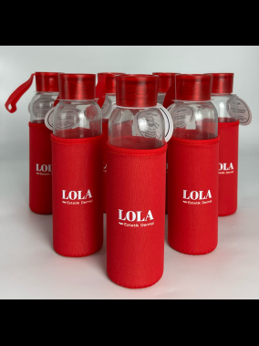 500ml Kılıflı Geri Dönüştürülmüş Cam Su Şişesi