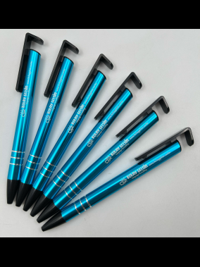 Basmalı Telefon Standlı Metal Tükenmez Kalem