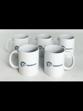 Porselen Süblimasyon Klasik Silindir Promosyon Kupa Bardak - Kutulu