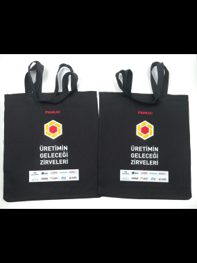 190gr Gabardin Pamuklu Renkli Kumaş Bez Çanta (35x40 cm) – 70 cm Askılı