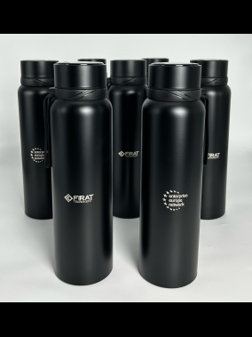 1000 ml Dijital Isı Göstergeli Paslanmaz Çelik Termos