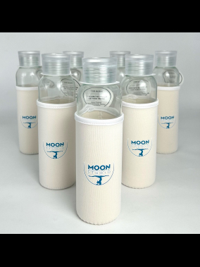 500ml Kılıflı Geri Dönüştürülmüş Cam Su Şişesi