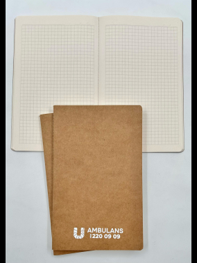 12,5 x 20 cm Kraft Kapak Terzi Dikiş Defter