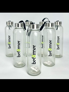 500 ml Cam Matara Şu Şişesi Kılıfsız