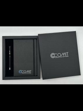 13×21 Ciltbezi Defter & Metal Roller Kalem Kutulu Hediye Seti