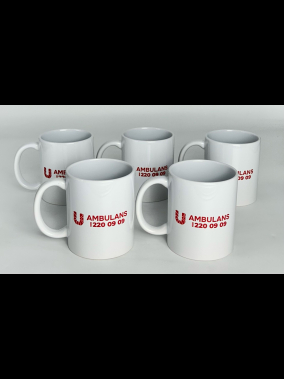 Porselen Süblimasyon Klasik Silindir Promosyon Kupa Bardak - Kutulu