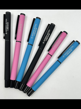 Kapaklı Rubber Gövde Metal Roller Kalem