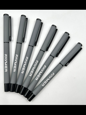 Kapaklı Rubber Gövde Metal Roller Kalem