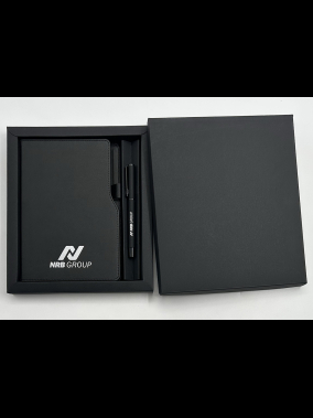 Termo Deri Defter & Metal Roller Kalem Kutulu Hediye Seti