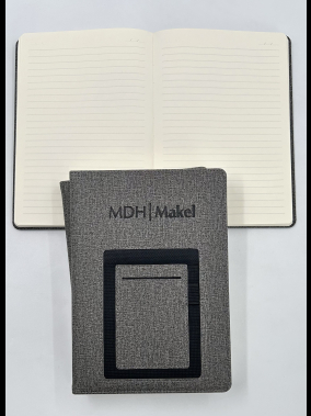 15 x 21 cm Termo PU Sert Kapaklı Tarihsiz Defter, 224 Sayfa, 70 gr Ivory Krem Çizgili İç Kağıt, Kart ve Telefon Bölmeli, Kalem Tutuculu