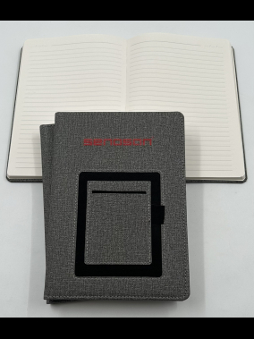 15 x 21 cm Termo PU Sert Kapaklı Tarihsiz Defter, 224 Sayfa, 70 gr Ivory Krem Çizgili İç Kağıt, Kart ve Telefon Bölmeli, Kalem Tutuculu