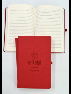 13 x 21 cm Termo Deri Kapaklı Ekonomik Defter 160 Sayfa 60 gr Holmen İç Kağıt Çizgili