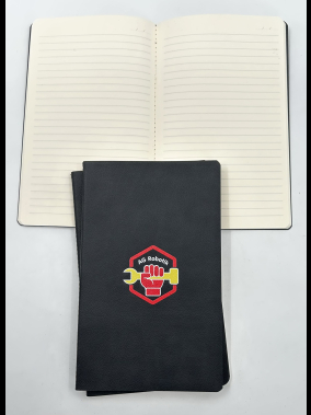 13 x 21 cm Termo Deri Terzi Dikişli Yumuşak Kapaklı Tarihsiz Defter, 80 Sayfa, 80gr. Ivory Çizgili İç Kağıt