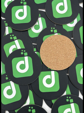 Özel Üretim Üstü Mukavva & Tabanı Mantar Bardak Altlığı