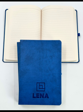 13 x 21 cm Termo PU Sert Kapaklı Tarihsiz EKONOMİK Defter, 160 Sayfa, 60 gr Holmen Krem Çizgili İç Kağıt, Esnek Kapak Lastikli, Kalem Tutuculu