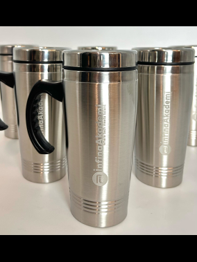 450 ml Saplı Paslanmaz Çelik Termos Bardak