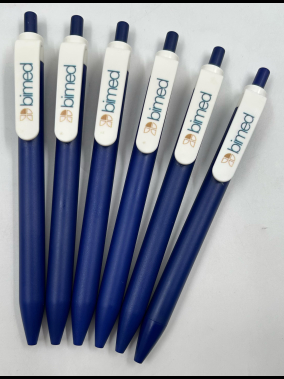 Basmalı Beyaz Klipsli Plastik Tükenmez Kalem