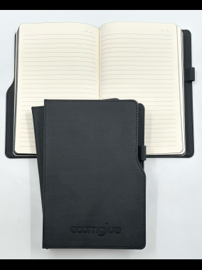 14,5 x 21 cm Termo PU Sert Kapaklı Tarihsiz Defter 160 Sayfa 70 gr Krem İç Kağıt Çizgili Renkli Kenarlı Kalem Tutuculu