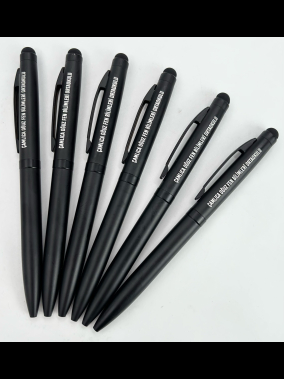 Metal Touchpen Çevirmeli Tükenmez Kalem