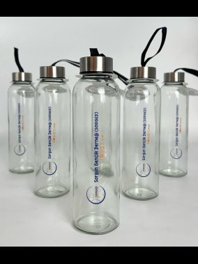 500 ml Cam Matara Şu Şişesi Kılıfsız