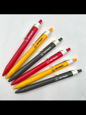 Basmalı Beyaz Klipsli Plastik Tükenmez Kalem